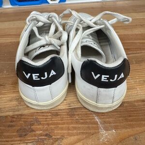 Veja Cream and Black Casual Sneakers